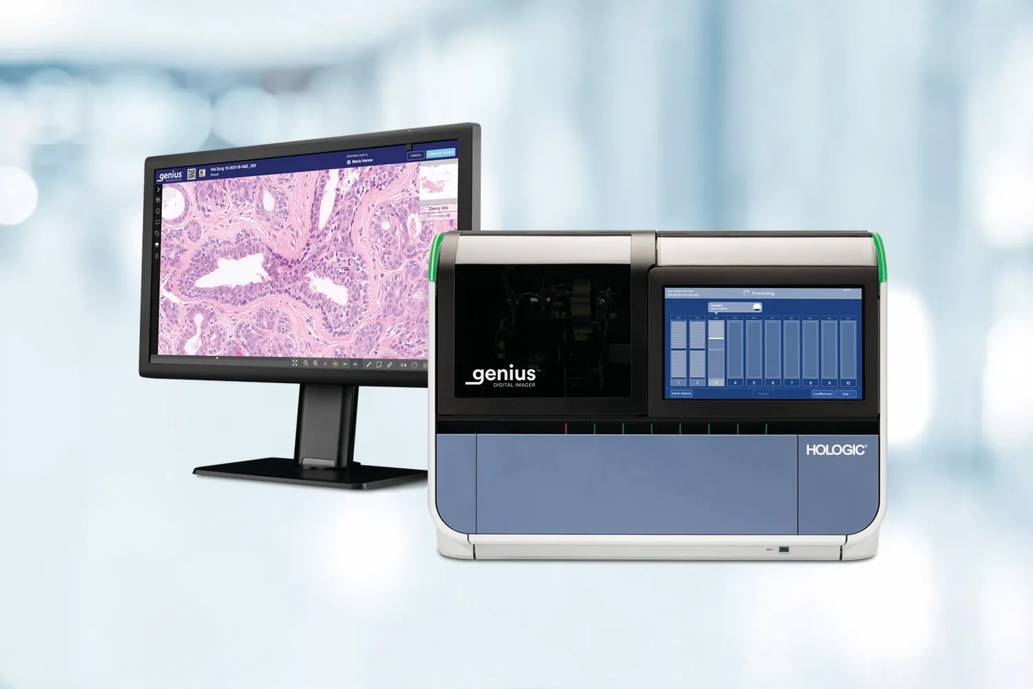 Genius Review Station och bildskärm