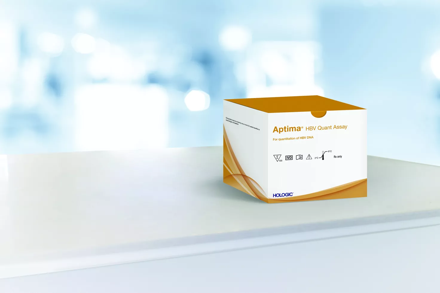 Hologic Aptima™ HBV Quant Assay mot vit bakgrund