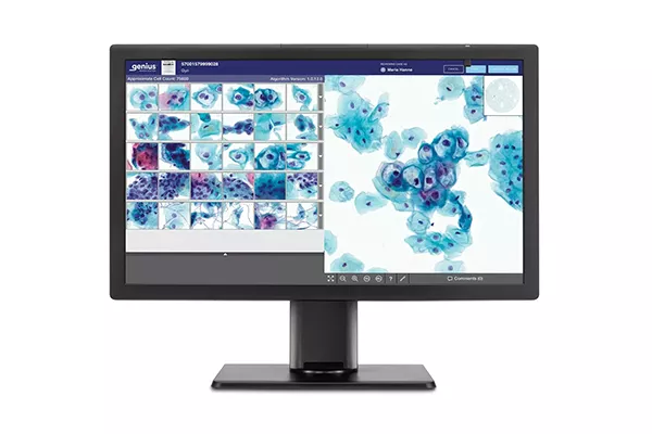 Genius Review Station mot vit bakgrund