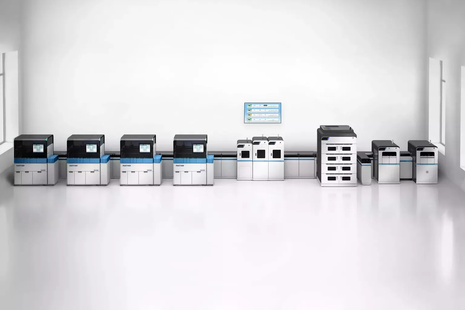 Bild på Hologic Panther-utrustning mot vit bakgrund