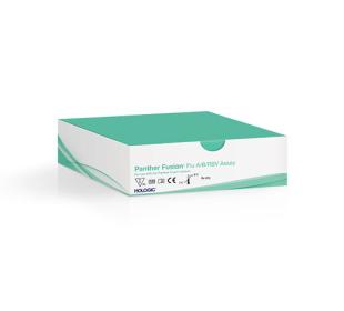 Hologic Panther Fusion® Flu A/B/RSV Assay mot vit bakgrund